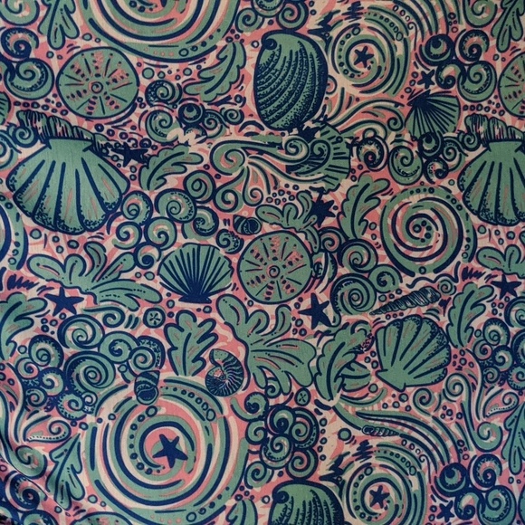 SIMPLY SOUTHERN Off The Shoulder Top Seashell Pattern Small - Picture 3 of 5